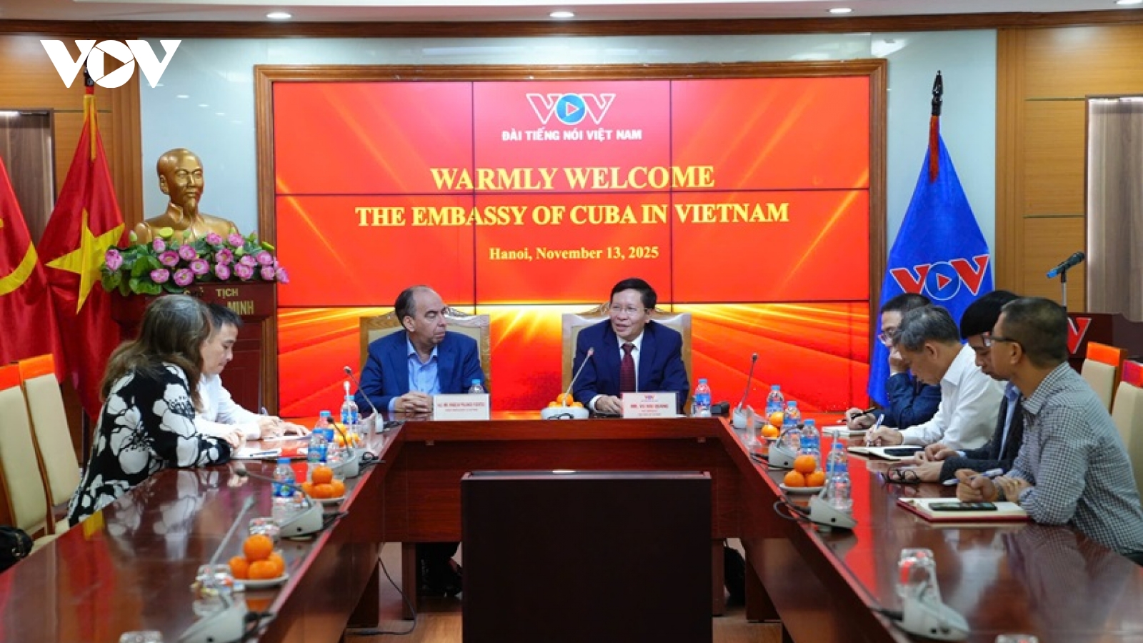Lãnh đạo VOV tiếp Đại sứ đặc mệnh toàn quyền Cộng hoà Cuba tại Việt Nam
