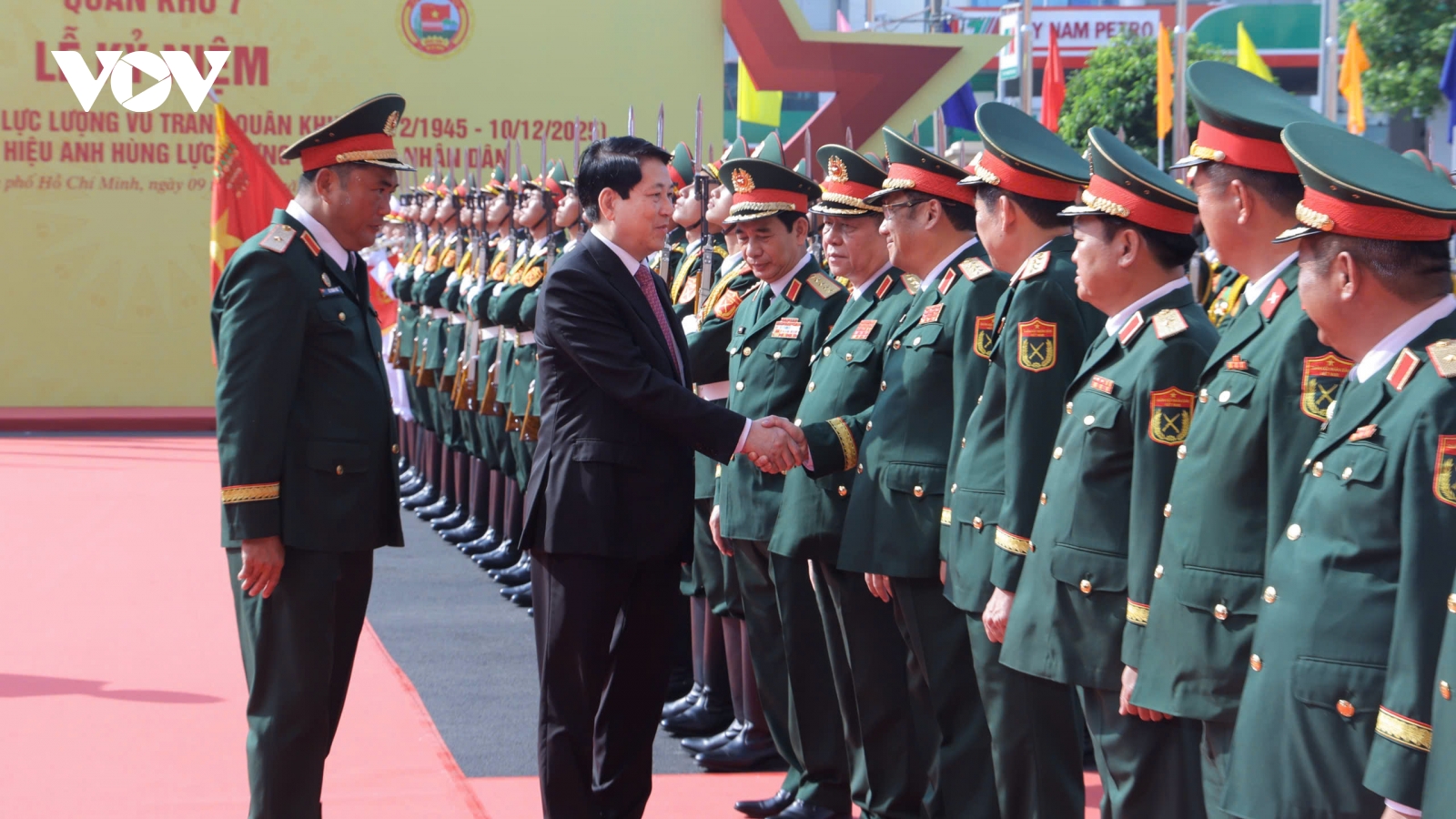 Chủ tịch nước Lương Cường dự Lễ kỷ niệm 80 năm Ngày truyền thống LLVT Quân khu 7