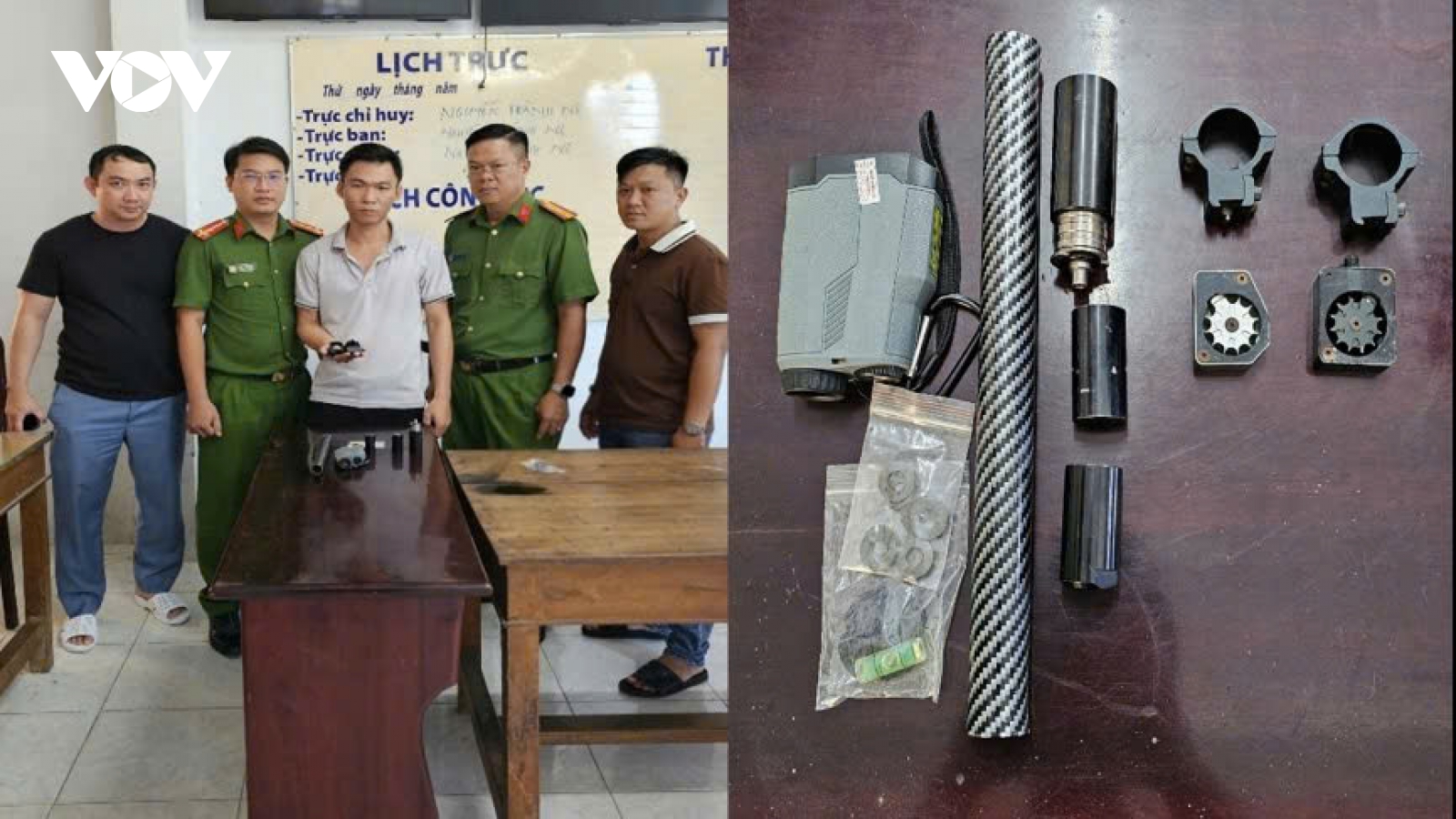 Bắt giữ 2 đối tượng rao bán vũ khí và pháo nổ trên mạng