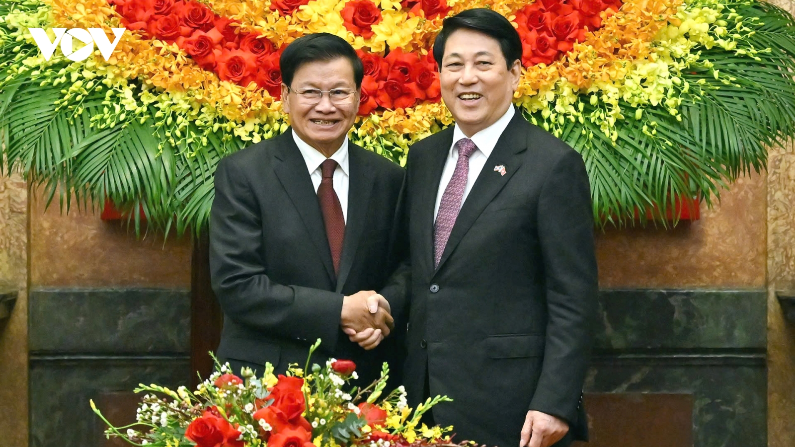 Chủ tịch nước Lương Cường hội kiến Tổng Bí thư, Chủ tịch nước Lào