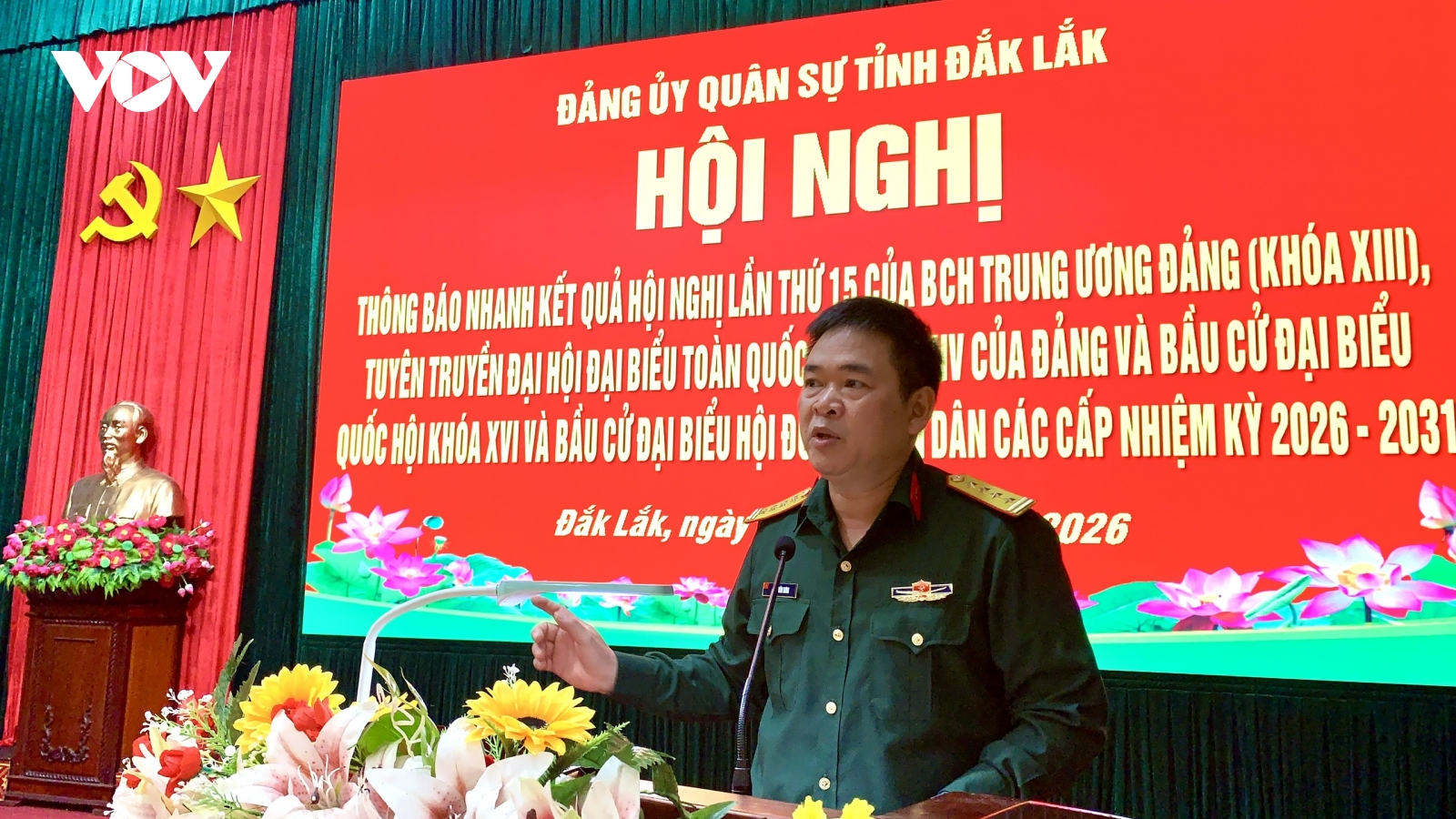 Đảng uỷ Quân sự tỉnh Đắk Lắk quán triệt Hội nghị Trung ương 15