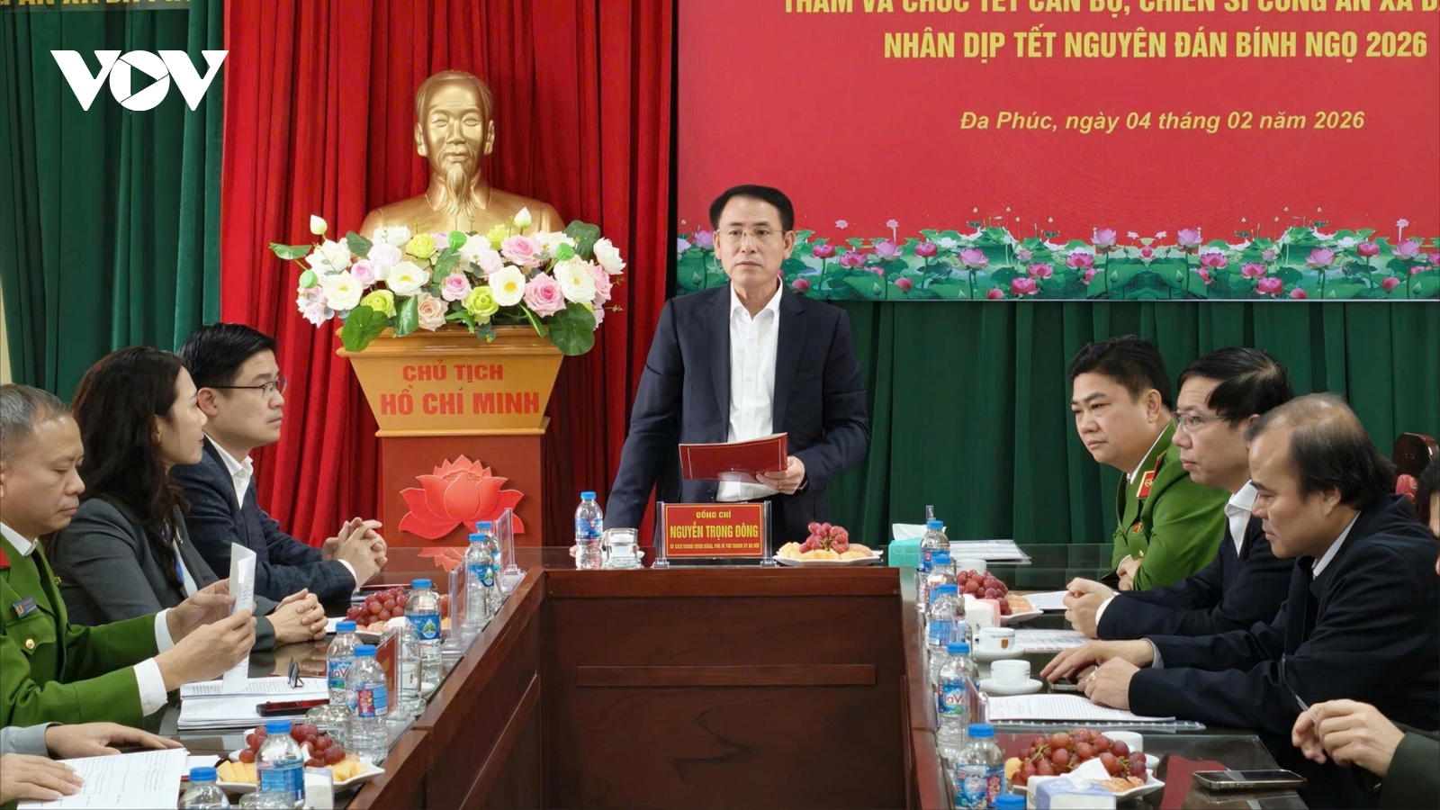 Lãnh đạo Thành ủy Hà Nội chỉ đạo giữ vững an ninh cơ sở dịp Tết Bính Ngọ 2026