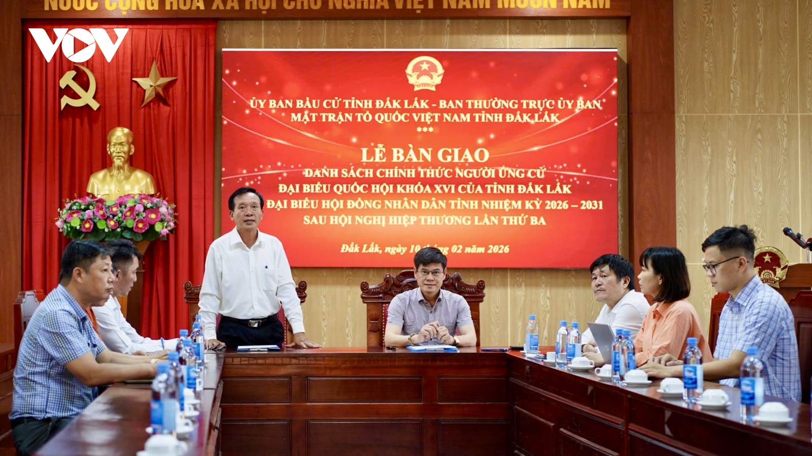 Đắk Lắk bàn giao danh sách chính thức người ứng cử ĐBQH và HĐND tỉnh