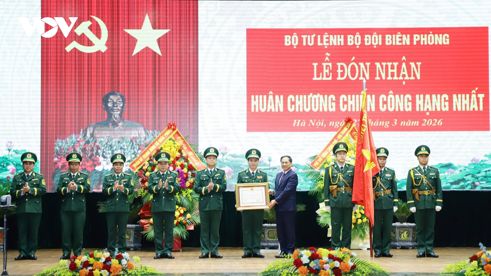 Bộ Tư lệnh Bộ đội Biên phòng nhận huân chương Chiến công hạng Nhất