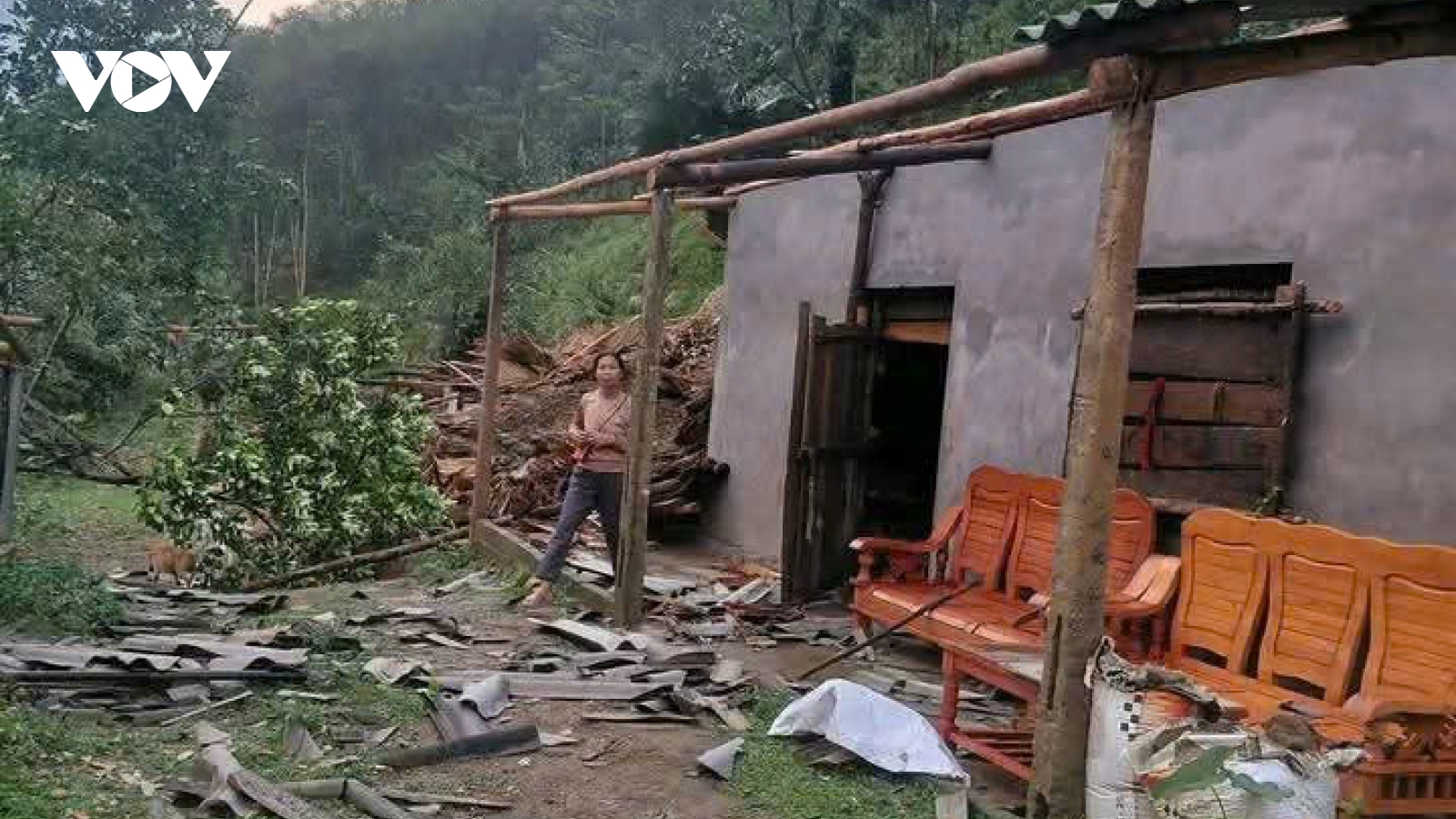 Ghi nhận nhiều thiệt hại do mưa dông, lốc xoáy ở Lào Cai