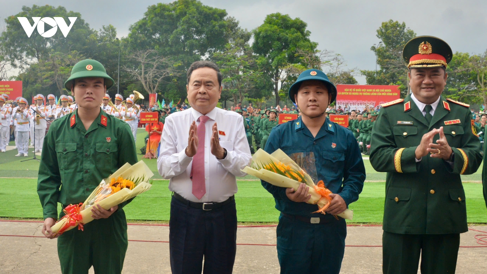 Chủ tịch Quốc hội Trần Thanh Mẫn dự Lễ giao nhận quân năm 2026 tại TP.HCM