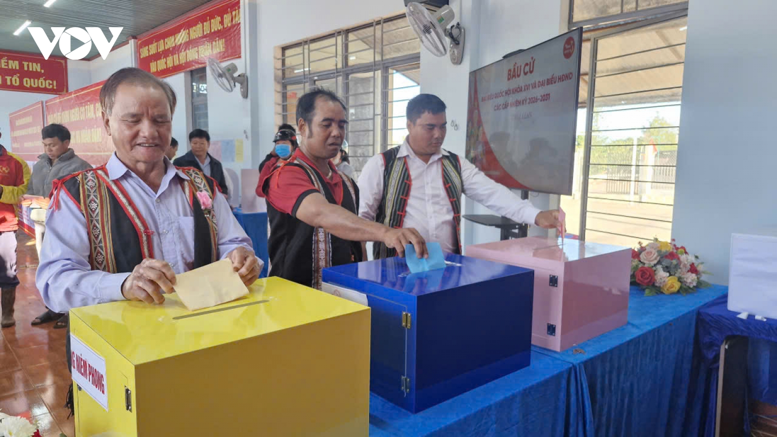 Gia Lai ghi nhận 99,76% cử tri đi bỏ phiếu bầu cử