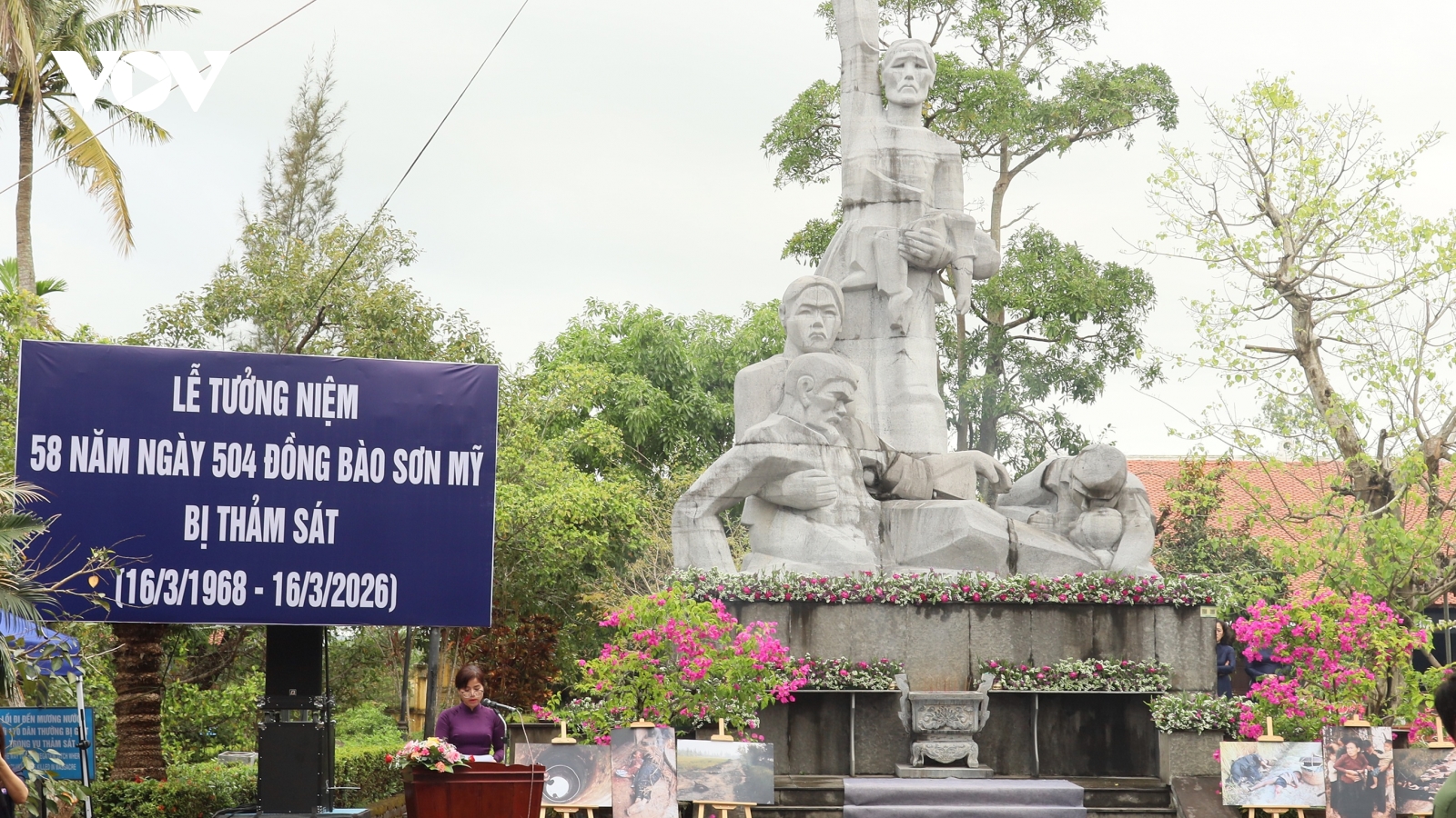 Dâng hương tưởng niệm 58 năm ngày 504 đồng bào Sơn Mỹ bị thảm sát