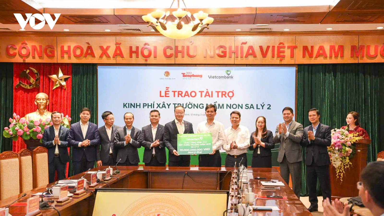 Bắc Ninh: Trao 10 tỷ đồng xây dựng trường mầm non ở xã vùng cao khó khăn