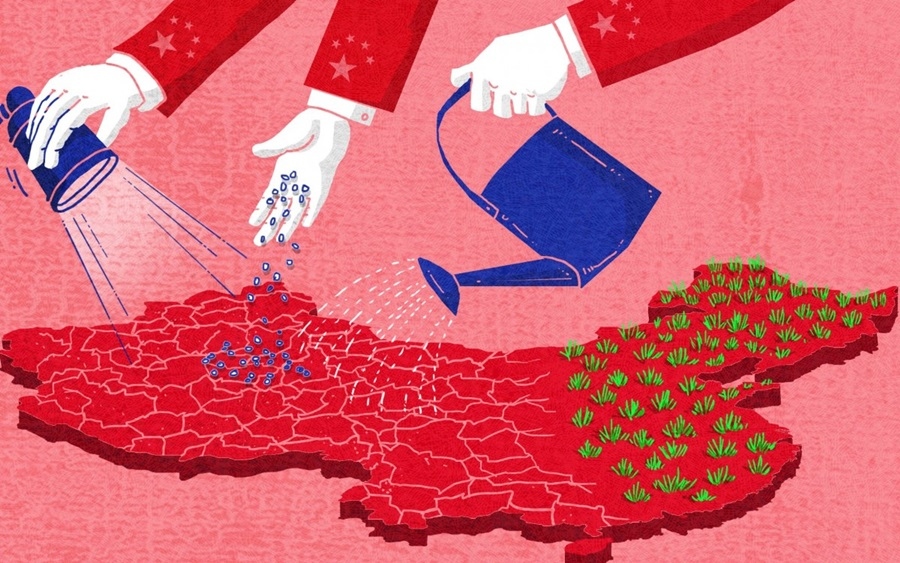 Vùng miền tây của Trung Quốc vẫn lạc hậu về kinh tế dù được chính quyền trung ương của nước này đầu tư nhiều. Hình ảnh minh họa: Henry Wong.