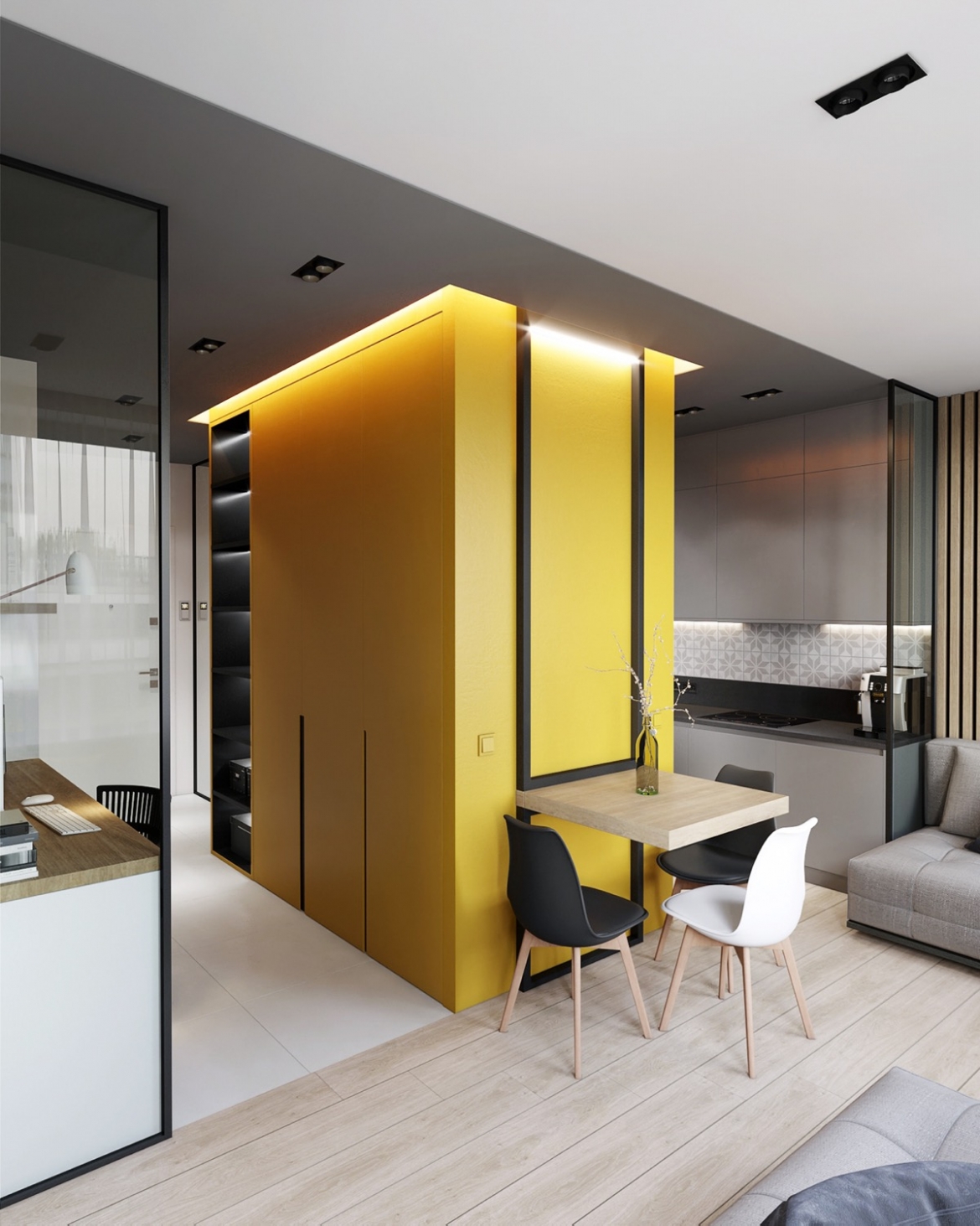 Sự tối giản nội thất trong phòng tắm cho thấy chủ nhà là người biết cách tận hưởng cuộc sống.