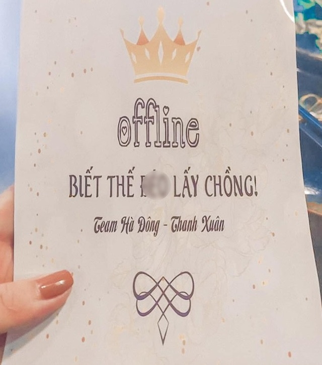 Thư mời gửi tới các thành viên trong nhóm.