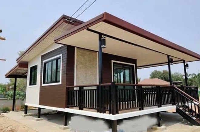 Nhà lắp ghép được cấu tạo từ những vật liệu nhẹ nhưng rất bền bỉ, đảm bảo an toàn cho người sử dụng.