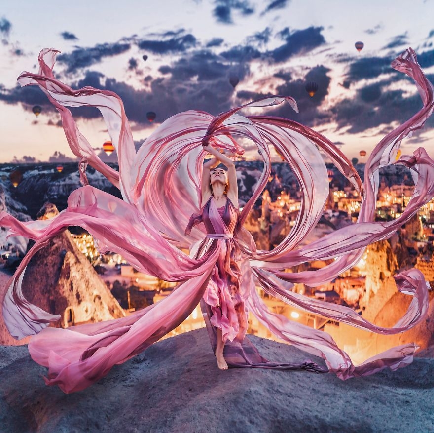 Khung cảnh tuyệt đẹp của vùng Cappadocia.