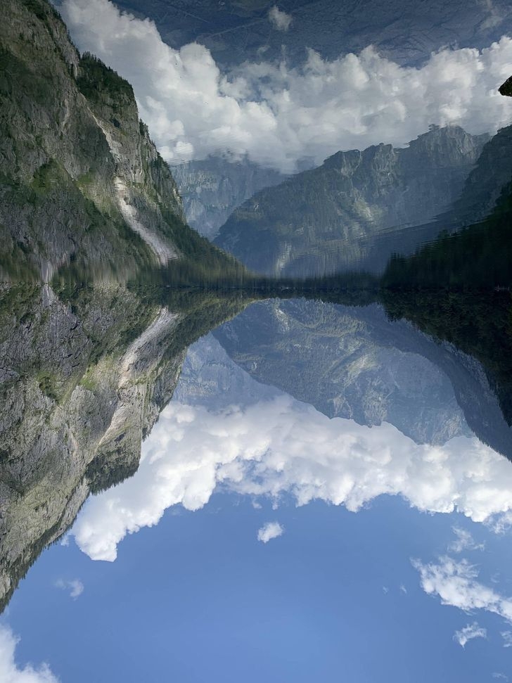 Không khí và dòng sông trong vắt tạo nên bức ảnh tuyệt đẹp ở vùng Obersee, Berchtesgaden.