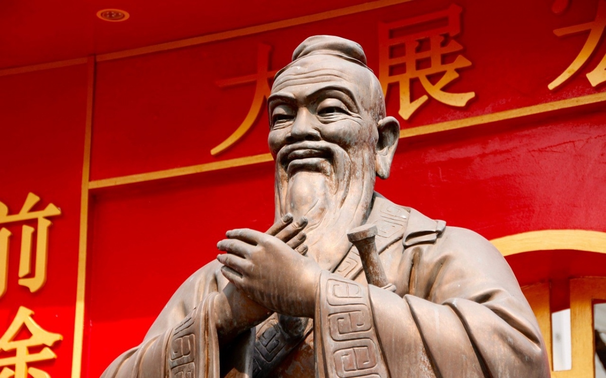 Tượng Khổng Tử. Ảnh: Pixabay.