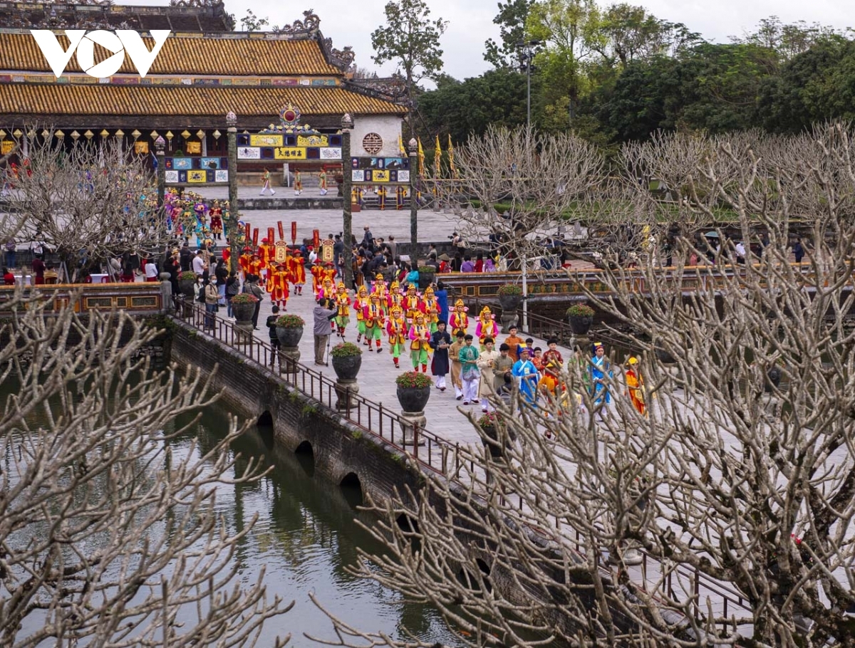 Celebrations for Tết Nguyên Đán during the period of the Nguyen dynasty were held on the first day of the first lunar month.