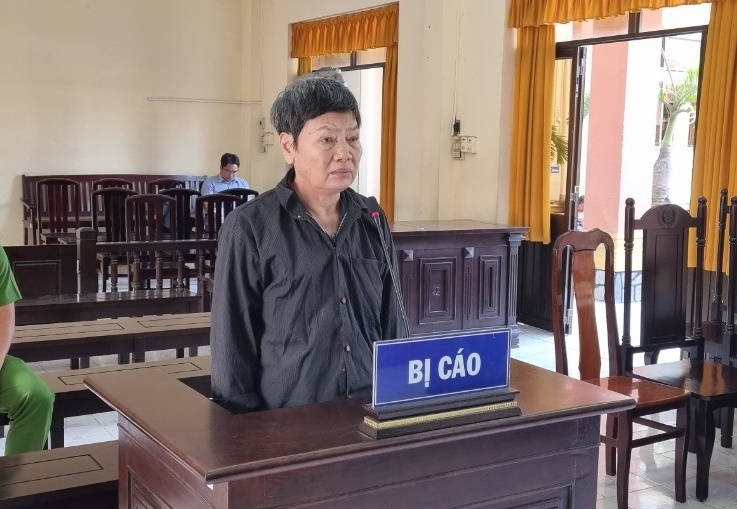 Bị cáo Phan Thị Quí tại tòa.