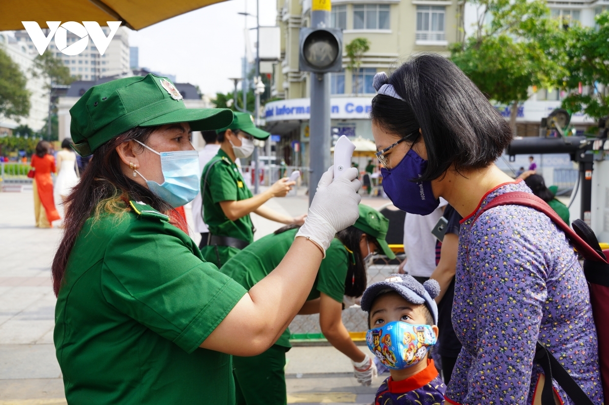 Visitors must wear face masks, have their body temperature checked, and use hand sanitiser.