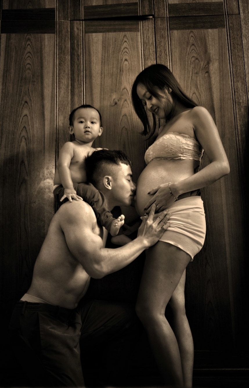 Gia đình nhỏ của Phước Hưng chuẩn bị đón thành viên nhí thứ hai. (Ảnh: Nhân vật cung cấp).