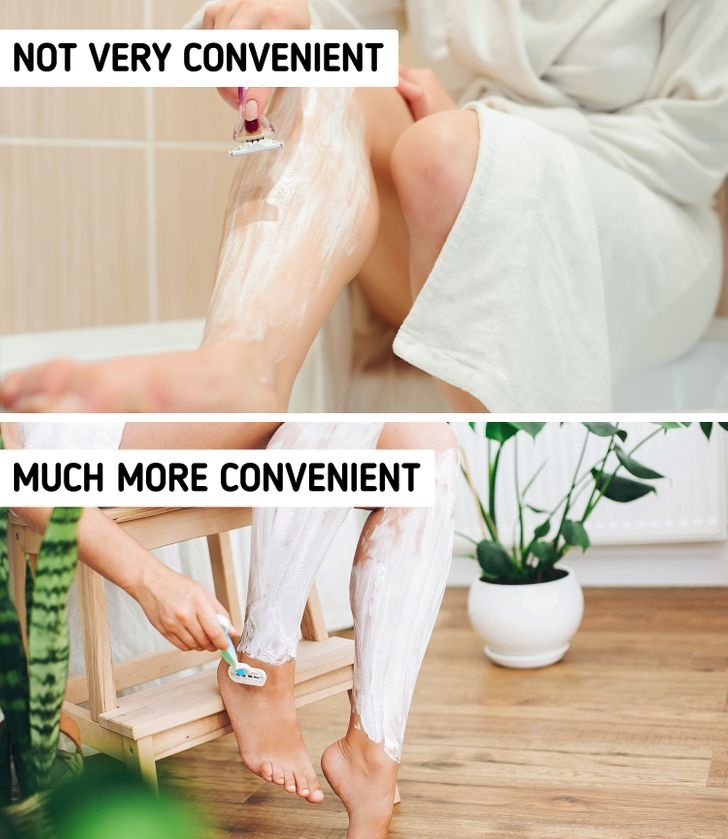 Phòng tắm đôi khi thiếu chỗ ngồi thoải mái, bạn hãy cân nhắc mua một chiếc ghế dài nhỏ bằng gỗ. Để tiết kiệm không gian, bạn có thể chọn một chiếc ghế dài có kệ lưu trữ để đựng những vật dụng cần thiết./.