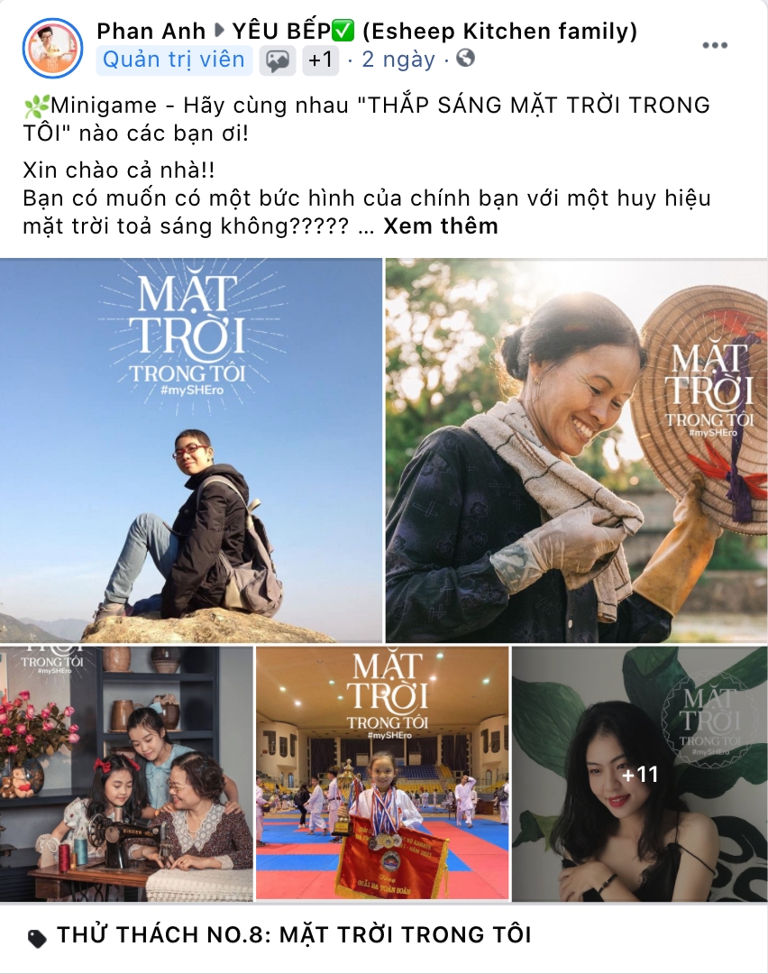 Huy hiệu Mặt Trời Trong Tôi là một món quà nhỏ mà ban quản trị Yêu Bếp dành tặng mỗi thành viên để góp phần lan tỏa niềm cảm hứng Mặt Trời.