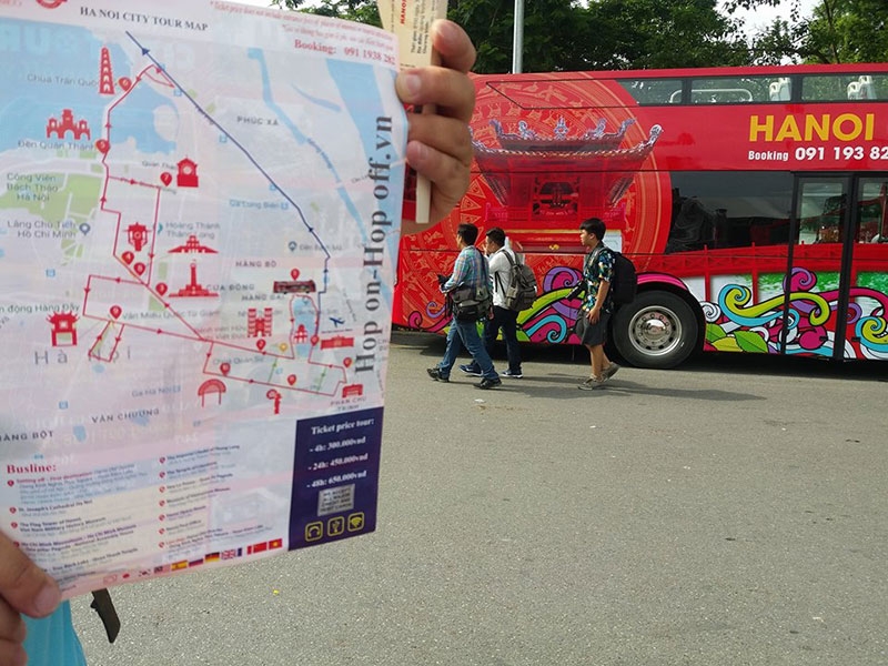 Xe bus hai tầng ở Hà Nội.
