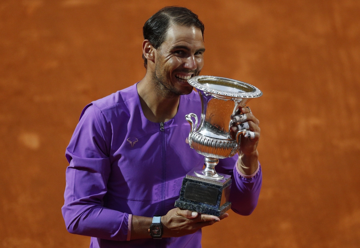 Danh hiệu ở Rome sẽ là tiền đề để Nadal tiếp tục sự thống trị tại Roland Garros, giải Grand Slam thứ 2 trong năm sẽ khởi tranh sau đây 2 tuần./. 