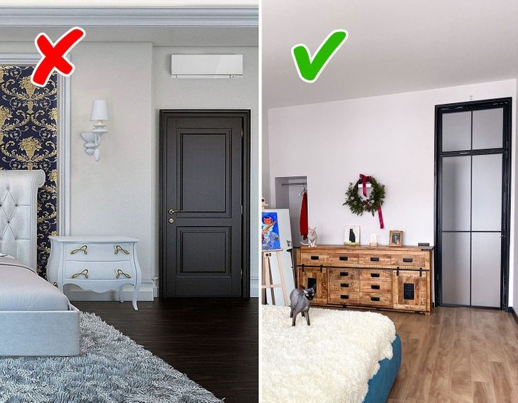 Việc lắp các cánh cửa cao gần đến trần sẽ khiến cho nhà bạn trông rộng rãi hơn hẳn. 