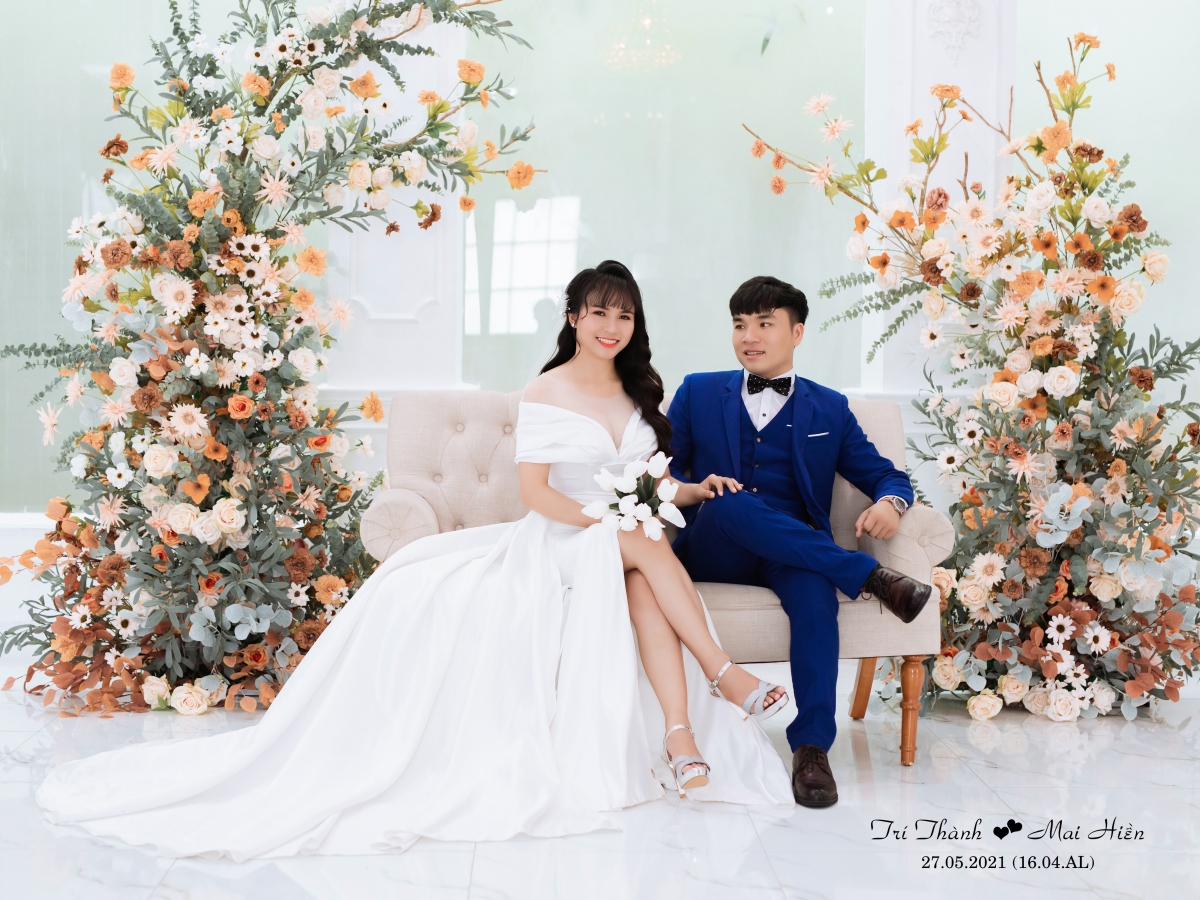Hình cưới của cặp đôi.