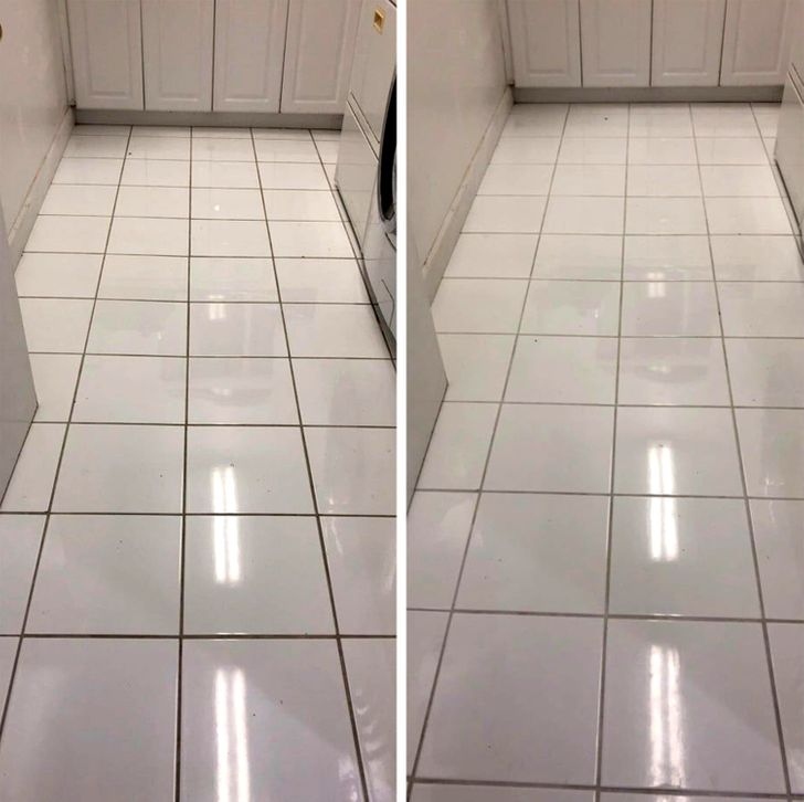 Chỉ cần nhìn vào các khe sàn nhà tắm cũng cảm nhận được sự khác biệt.