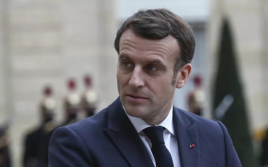 Tổng thống Macron. Ảnh: AP.