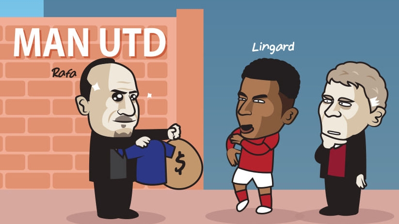 Everton muốn "cướp" Lingard khỏi MU (Ảnh: Just Toonit). 