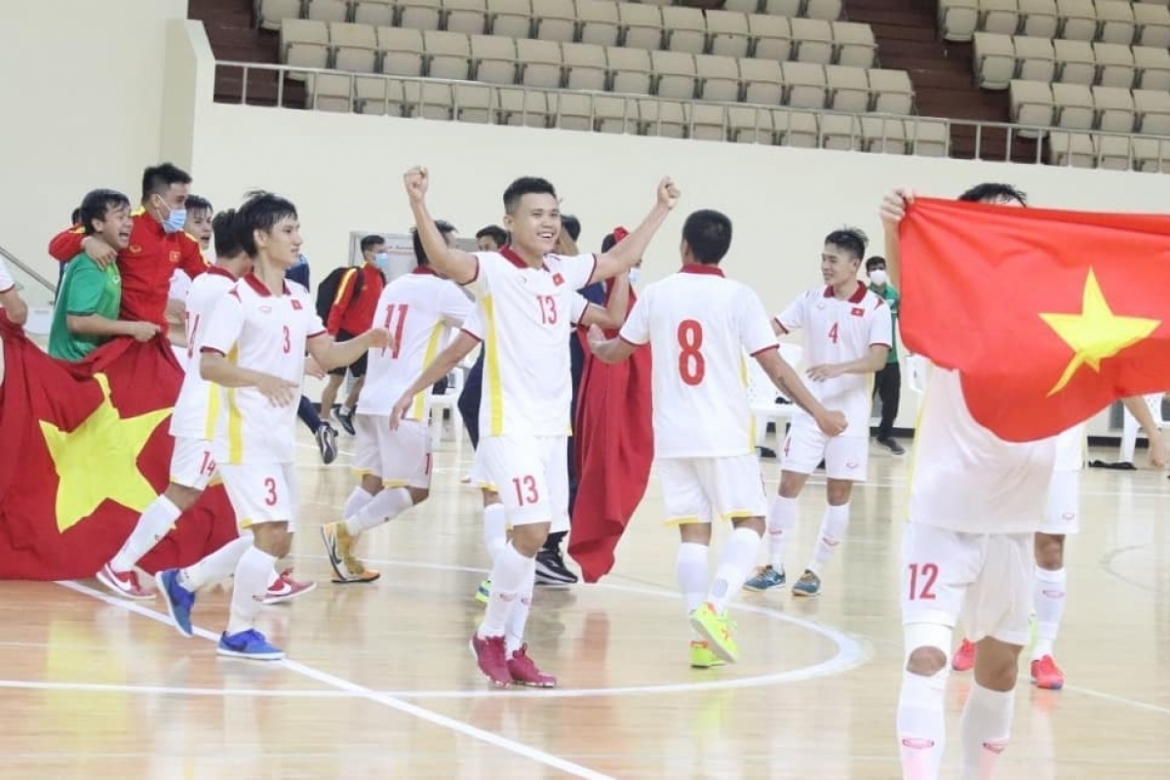 ĐT Futsal Việt Nam sẽ được đăng ký 16 cầu thủ dự Futsal World Cup 2021. (Ảnh: VFF). 