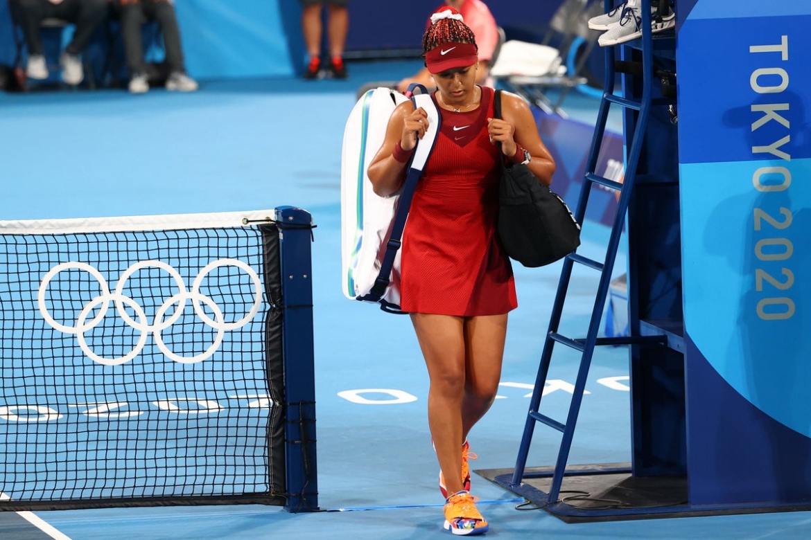 Naomi Osaka bất ngờ bị loại ở Olympic Tokyo. (Ảnh: Getty)