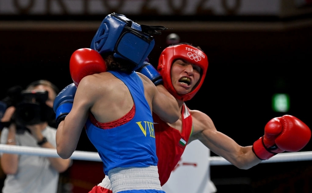 Nguyễn Thị Tâm (xanh) thua đáng tiếc (Ảnh: Getty).