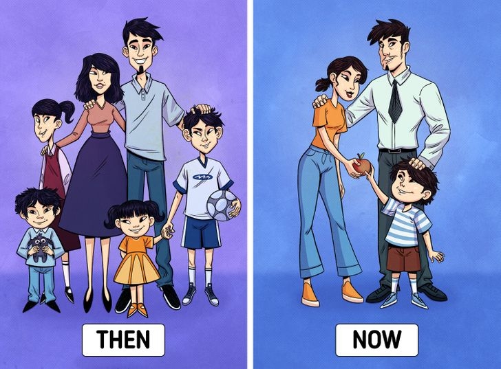 Tỷ lệ sinh trong các gia đình Nhật Bản ngày càng thấp.