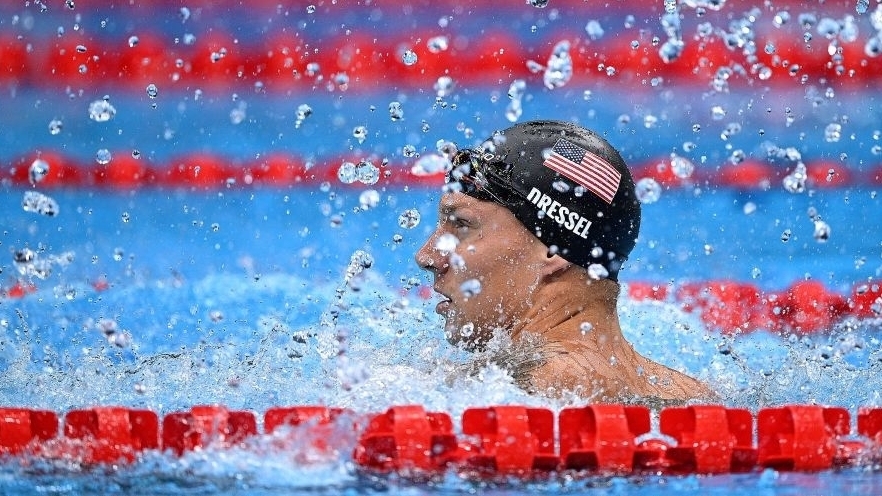 Caeleb Dressel đã giành 4 HCV ở Olympic Tokyo 2020 (Ảnh: Getty).