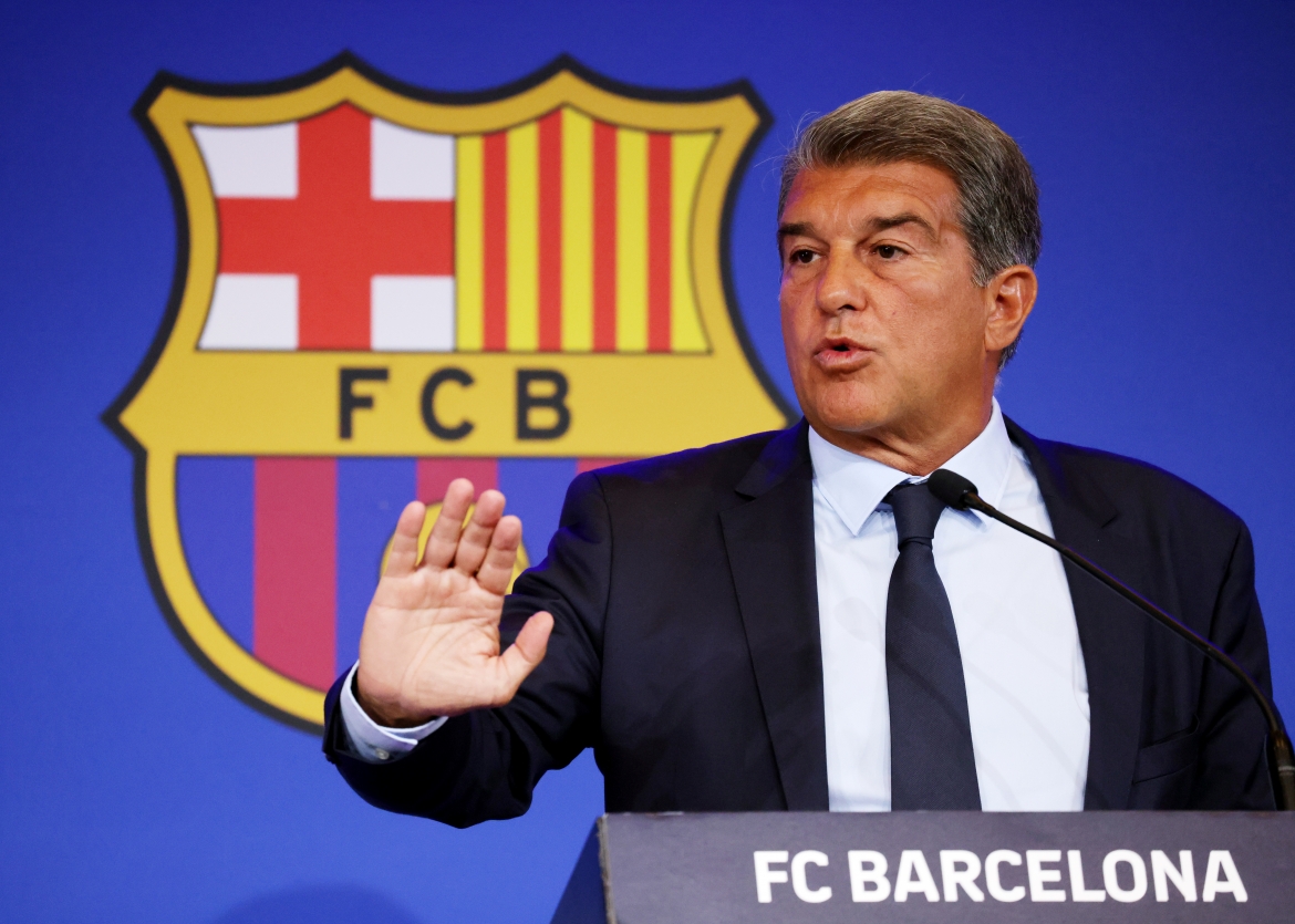 Chủ tịch Barca - Joan Laporta. (Ảnh: Reuters). 