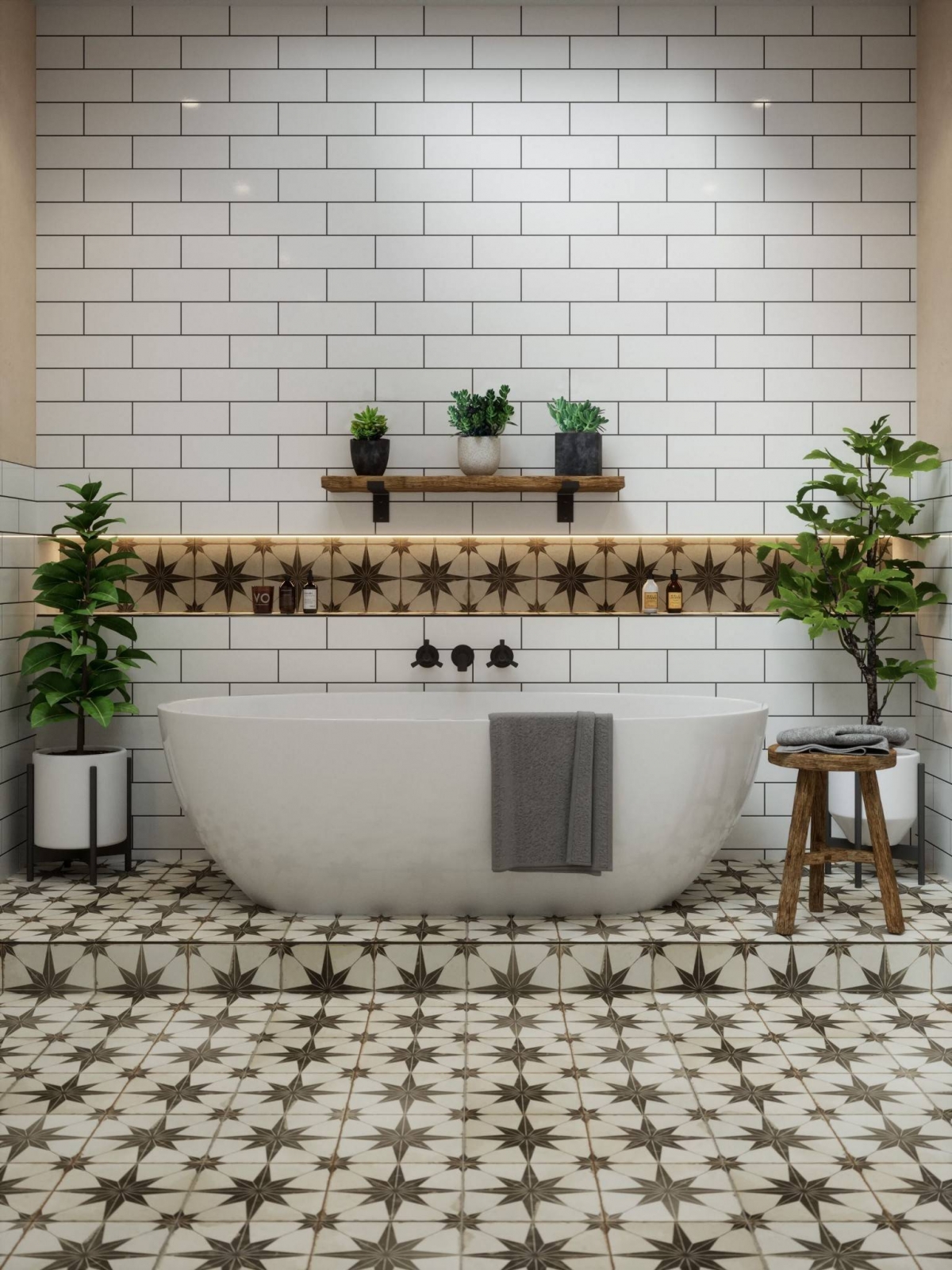 Thay đổi gạch lát sàn cũng là một ý tưởng không tồi, nếu không có khả năng chọn những loại gạch đắt tiền thì hãy lựa chọn gạch ốp vinyl cũng khá là phù hợp bở tính năng chịu nước, ít bảo trì và độ bền cao. Hơn nữa, nó tương đối rẻ.
