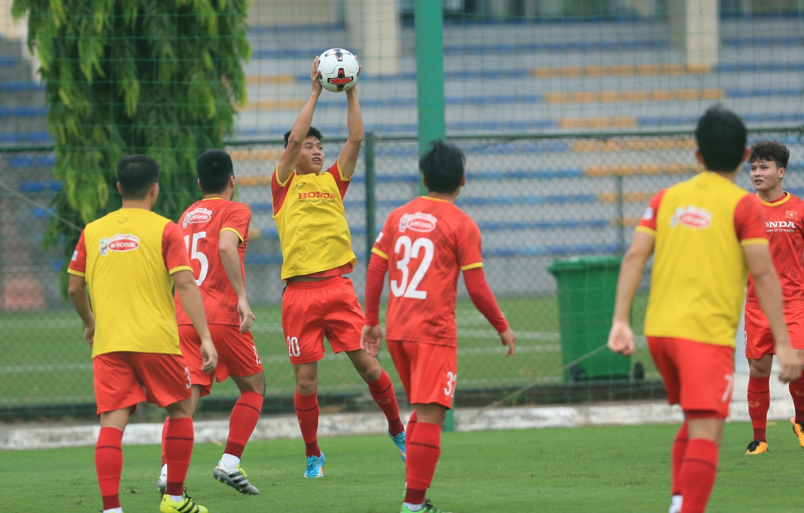 Ngày mai, ĐT Việt Nam sẽ tiếp tục tập luyện tại trung tâm đào tạo bóng đá trẻ Việt Nam./. 
