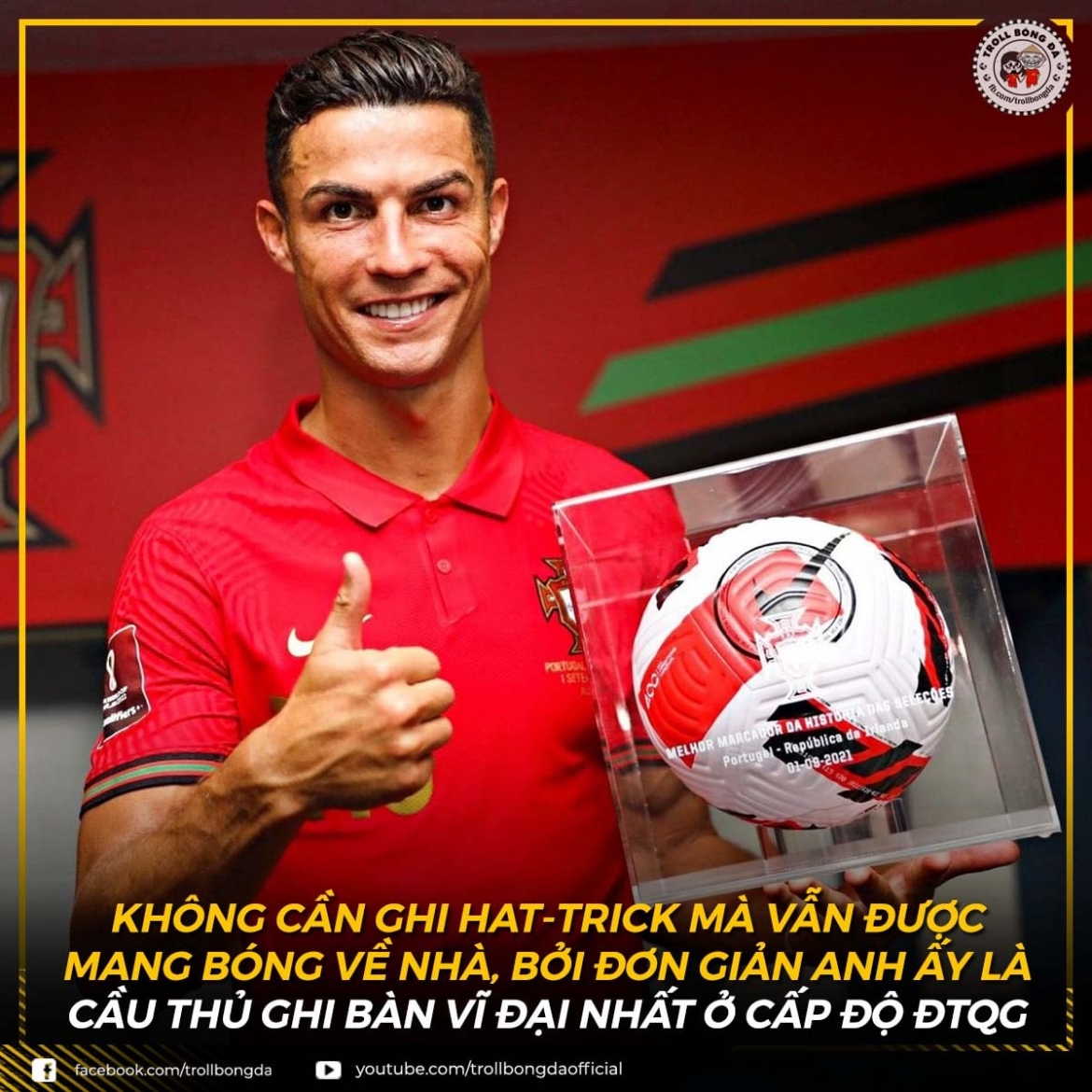 CR7 ghi 111 bàn thắng sau gần 20 năm thi đấu cho ĐT Bồ Đào Nha.
