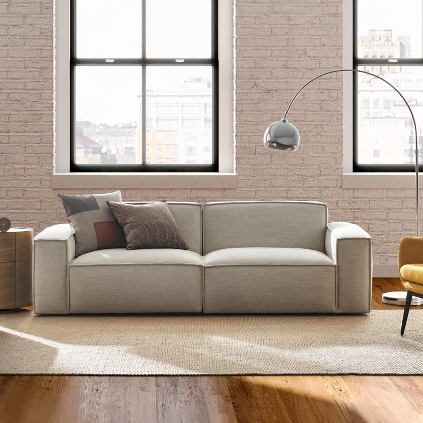 Loại sofa 2 khoang có thể tách đôi này cũng có tính cơ động cao cho những không gian hẹp./.