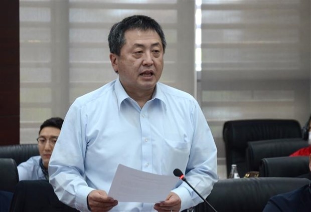 Ông Shimizu Akira, Trưởng đại diện Cơ quan hợp tác quốc tế Nhật Bản (JICA) tại Việt Nam. (Ảnh: Quốc Dũng/TTXVN)