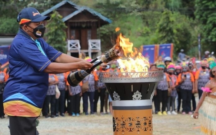 Ngọn đuốc PON được thắp lên ngày 1/10/2021.Nguồn : Pontas.