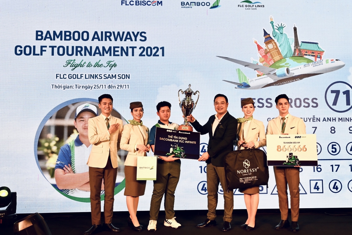 Best Gross giải Bamboo Airways Golf Tournament 2021 thuộc về golfer trẻ Nguyễn Anh Minh. 