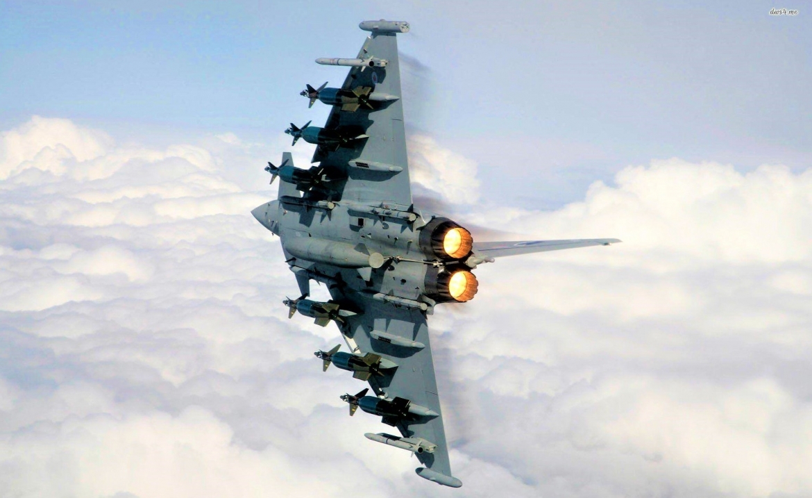 Tiêm  kích Rafale. Ảnh: Wallpapercave.