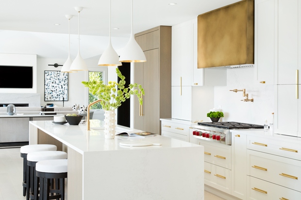 Được xây dựng lần đầu vào những năm 1960, ngôi nhà đã được tái thiết và cải tạo vào những năm đầu của thế kỷ trước. Chủ sở hữu đã suwtruyền thống, mặc dù đẹp nhưng không phù hợp với lối sống thoải mái của gia đình. Nhà thiết kế nội thất Amanda Evans cho biết: “Họ không sợ hoa văn, giấy dán tường hay sự tương phản mạnh mẽ".