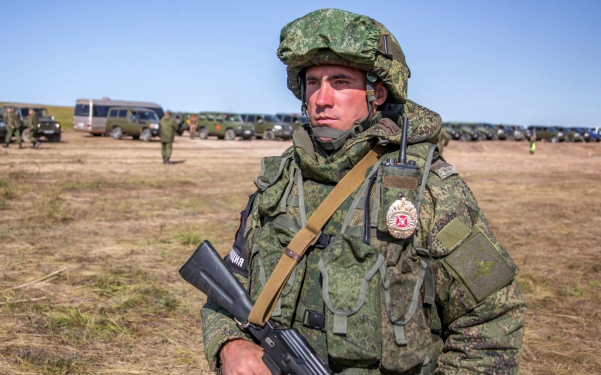 Binh sĩ Nga. Ảnh: AP.