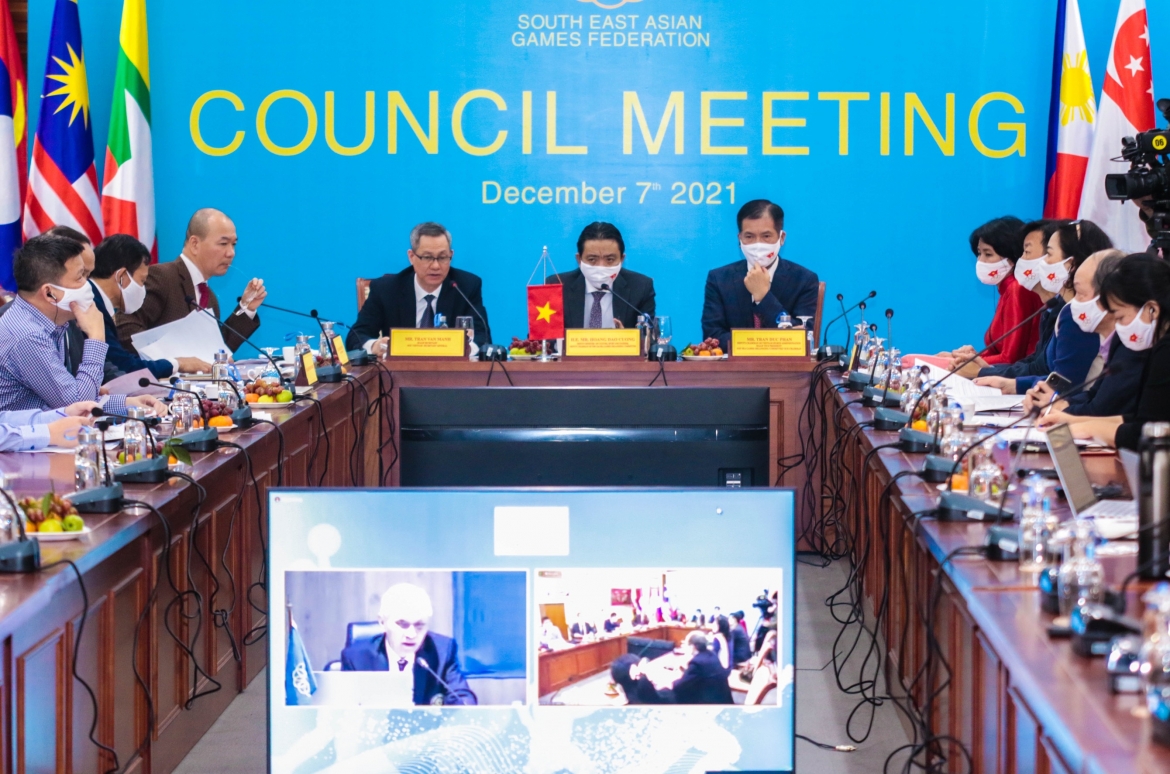 Cuộc họp về công tác tổ chức SEA Games 31 tại Việt Nam diễn ra chiều 7/12
